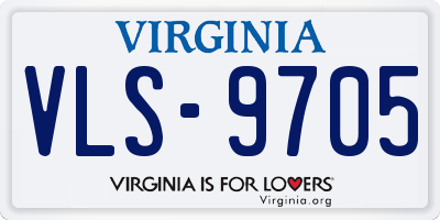 VA license plate VLS9705