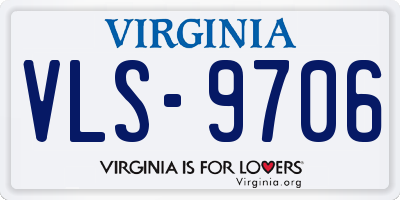 VA license plate VLS9706