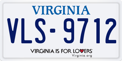 VA license plate VLS9712