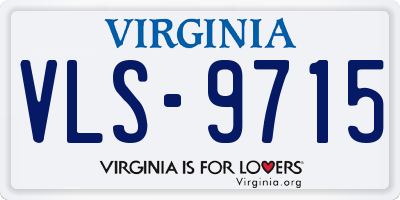VA license plate VLS9715