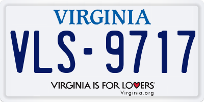 VA license plate VLS9717