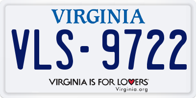 VA license plate VLS9722