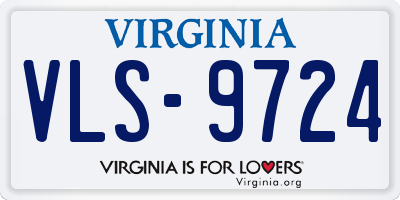 VA license plate VLS9724