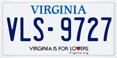 VA license plate VLS9727