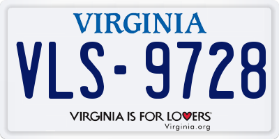 VA license plate VLS9728