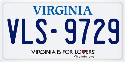 VA license plate VLS9729