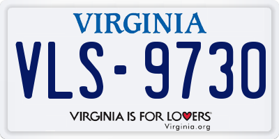 VA license plate VLS9730
