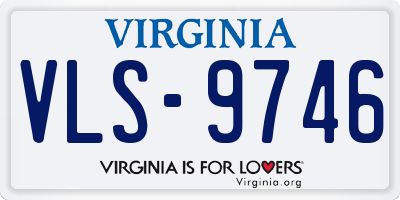 VA license plate VLS9746