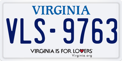 VA license plate VLS9763