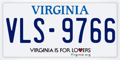 VA license plate VLS9766