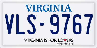 VA license plate VLS9767