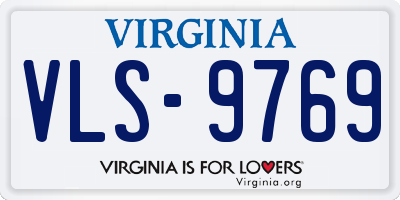 VA license plate VLS9769