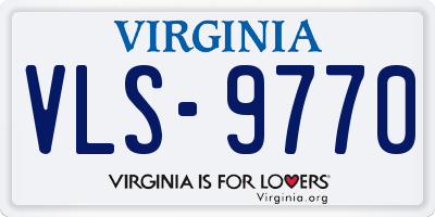 VA license plate VLS9770