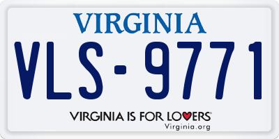VA license plate VLS9771