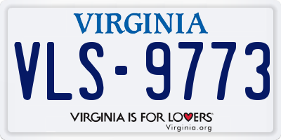 VA license plate VLS9773