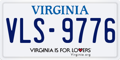 VA license plate VLS9776