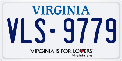 VA license plate VLS9779