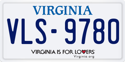 VA license plate VLS9780