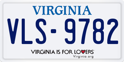 VA license plate VLS9782