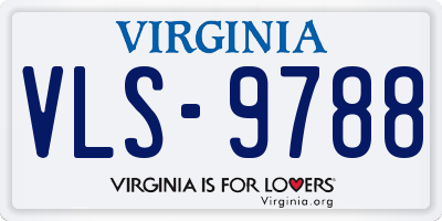 VA license plate VLS9788