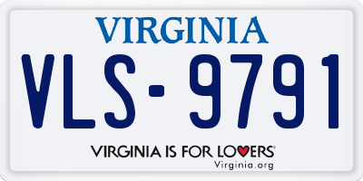VA license plate VLS9791