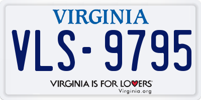 VA license plate VLS9795