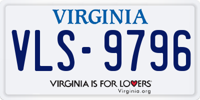 VA license plate VLS9796