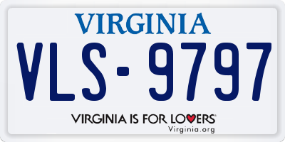 VA license plate VLS9797