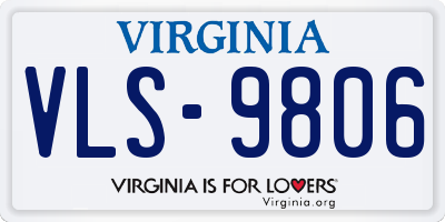 VA license plate VLS9806