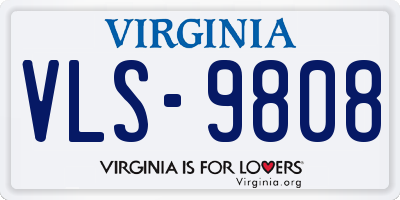 VA license plate VLS9808