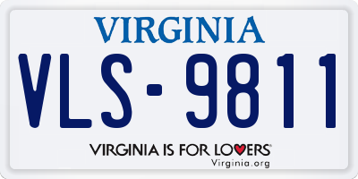 VA license plate VLS9811