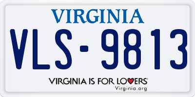 VA license plate VLS9813