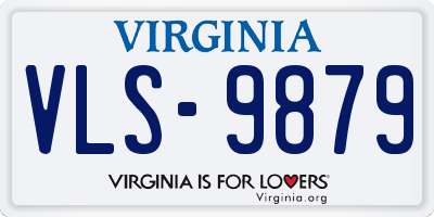 VA license plate VLS9879