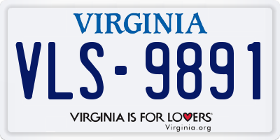 VA license plate VLS9891