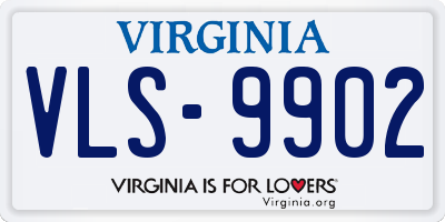 VA license plate VLS9902