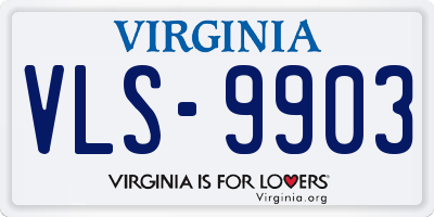 VA license plate VLS9903