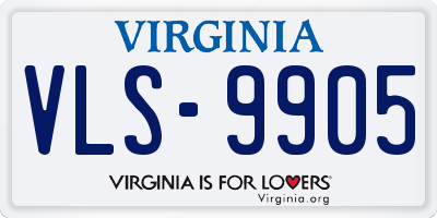 VA license plate VLS9905