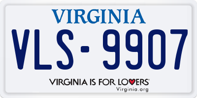 VA license plate VLS9907