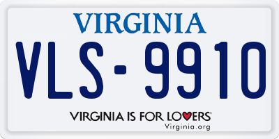 VA license plate VLS9910