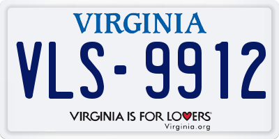 VA license plate VLS9912