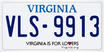 VA license plate VLS9913