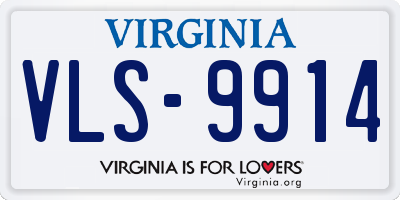 VA license plate VLS9914