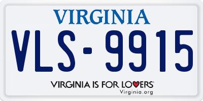 VA license plate VLS9915