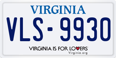 VA license plate VLS9930