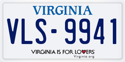 VA license plate VLS9941