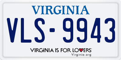 VA license plate VLS9943
