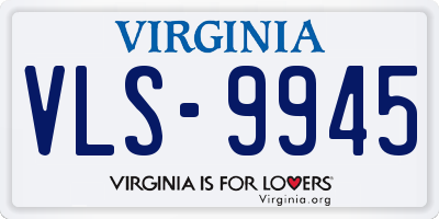 VA license plate VLS9945