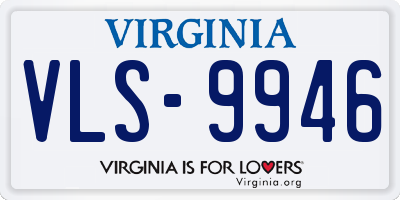 VA license plate VLS9946