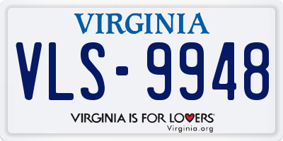 VA license plate VLS9948
