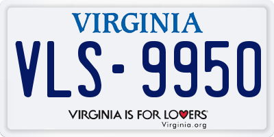 VA license plate VLS9950